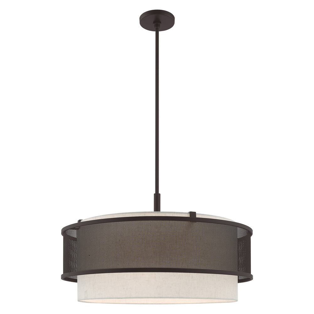 Livex Lighting BRADDOCK 41206-07 Pendant Transitional - Bronze