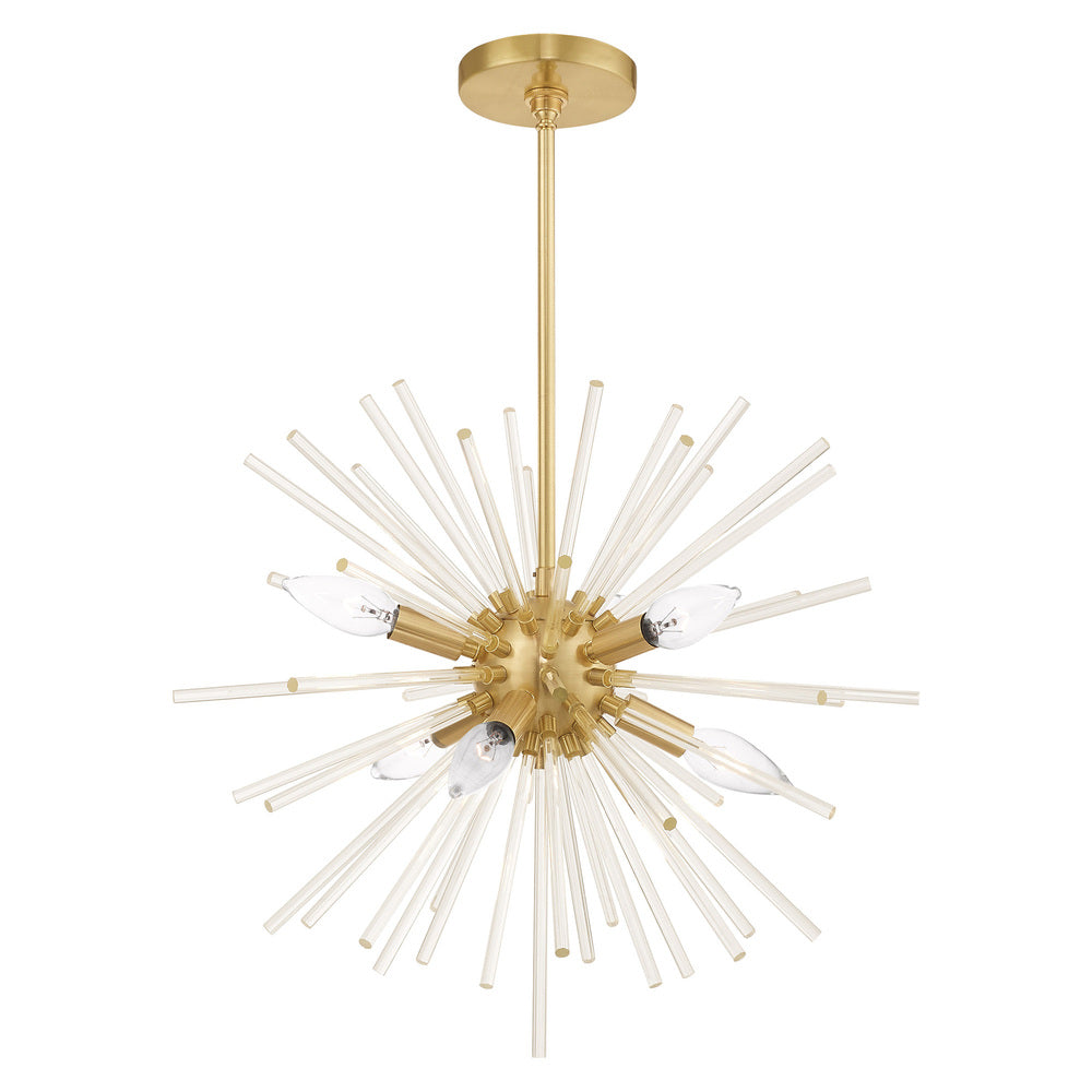 Livex Lighting UTOPIA 41254-12 Pendant Casual - Satin Brass