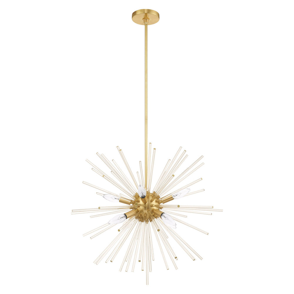 Livex Lighting UTOPIA 41256-12 Pendant Casual - Satin Brass