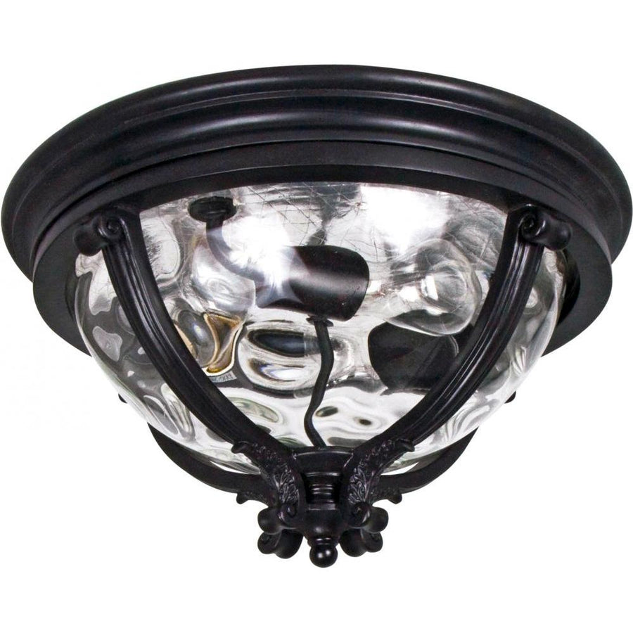 Maxim Lighting 41420WGBK Camden VX 16 Inch Flush Mount Light – Black