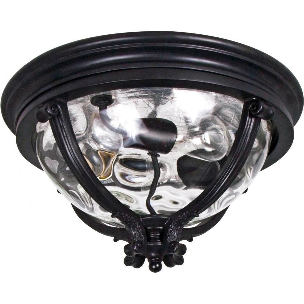 Camden VX 16 Inch Flush Mount Light – Black