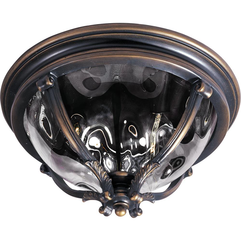 Camden VX 16 Inch Flush Mount Light – Golden Bronze