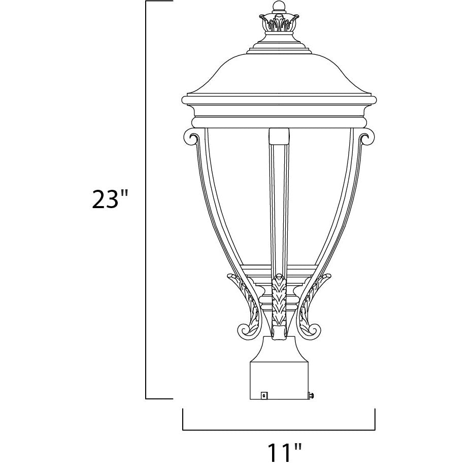 Maxim Lighting CAMDEN VX 41421WGBK Exterior Traditional - Black