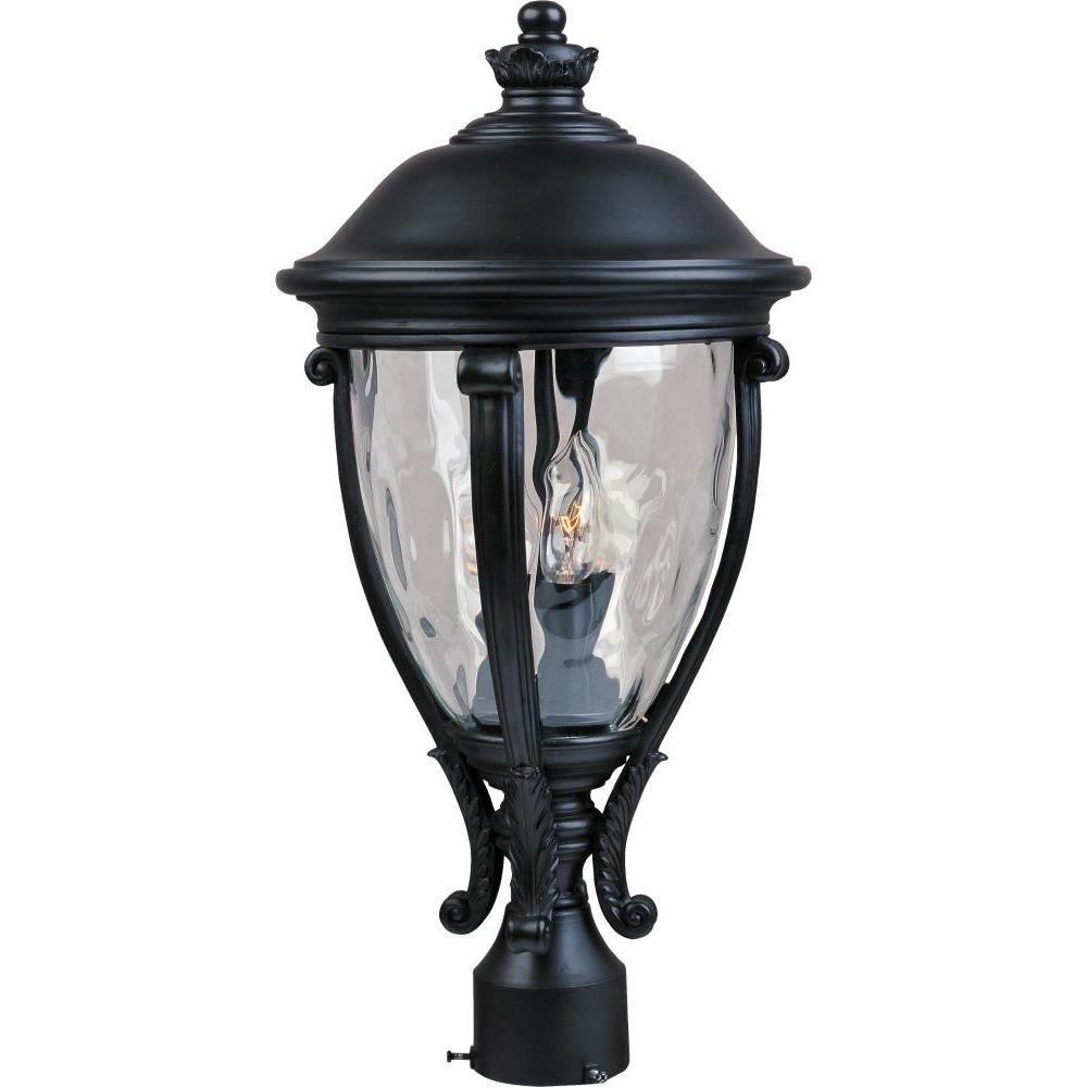 11 Inch Outdoor Post Lantern – Black