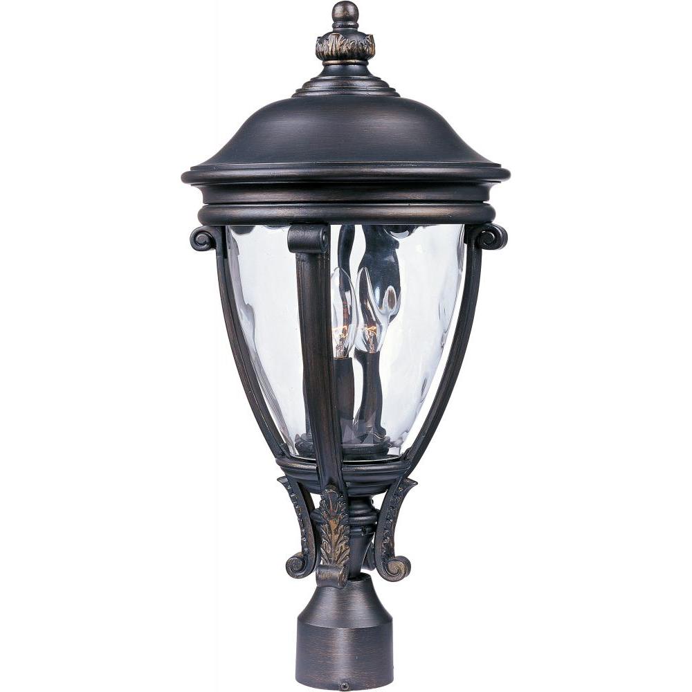11 Inch Outdoor Post Lantern – Golden Bronze