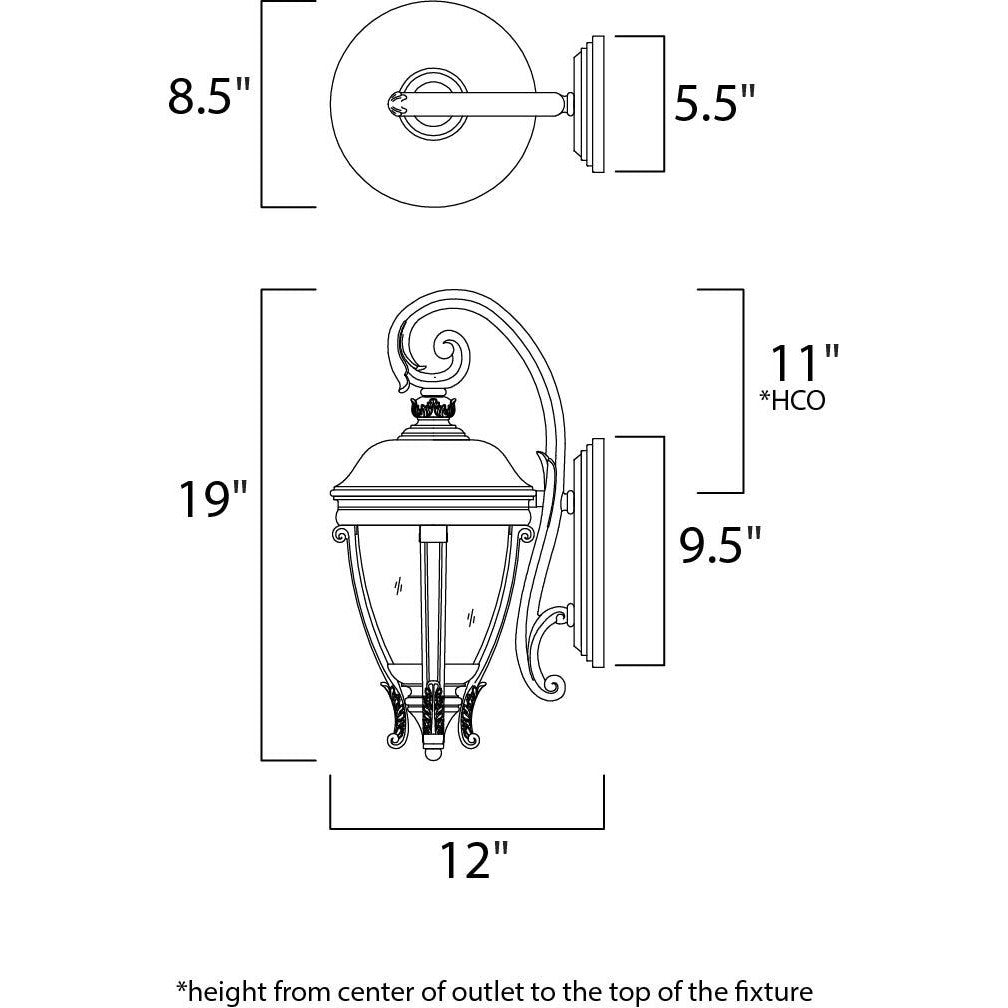 Maxim Lighting CAMDEN VX 41424WGGO Exterior Traditional - Bronze