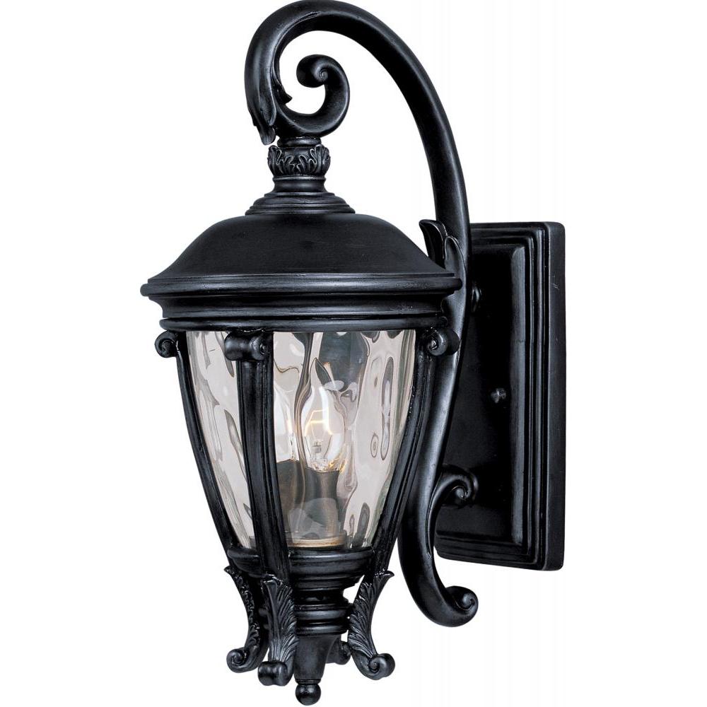 Camden VX 8.5 Inch Outdoor Wall Lantern – Black