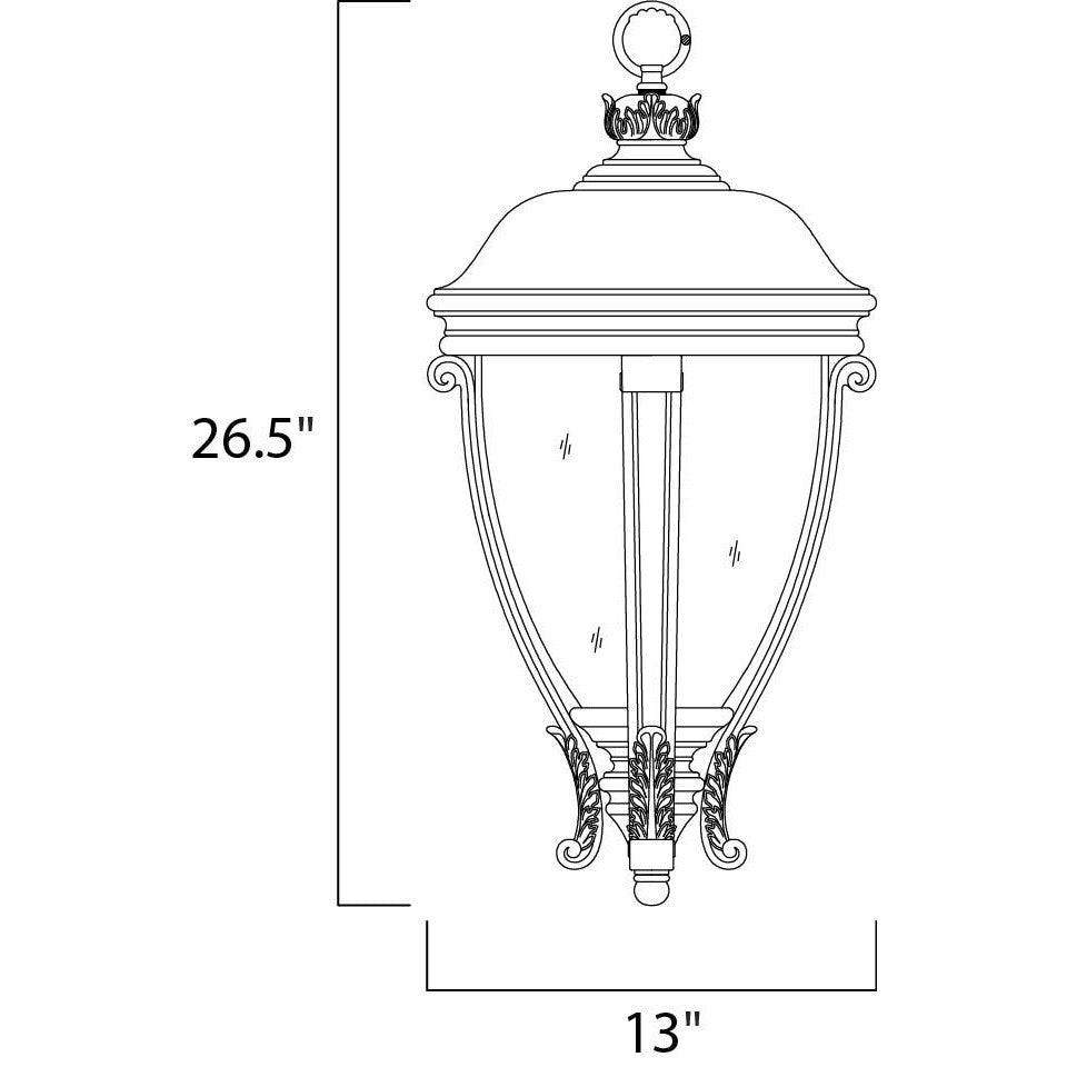 Maxim Lighting CAMDEN VX 41429WGBK Exterior Traditional - Black