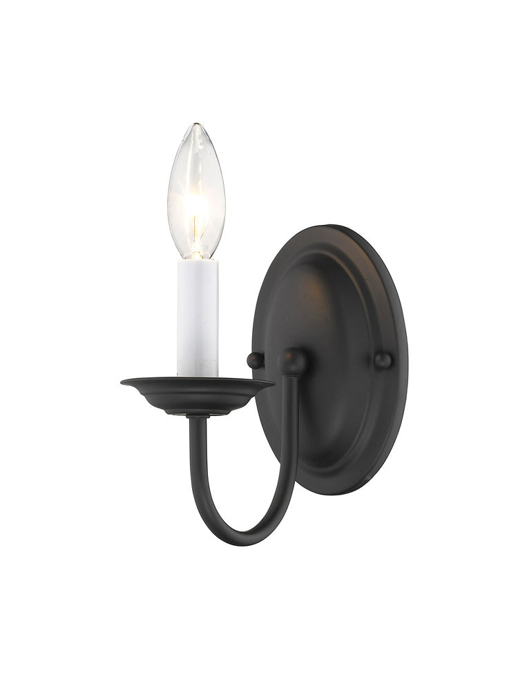 Livex Lighting HOME BASICS 4151-04 Sconce Transitional - Black