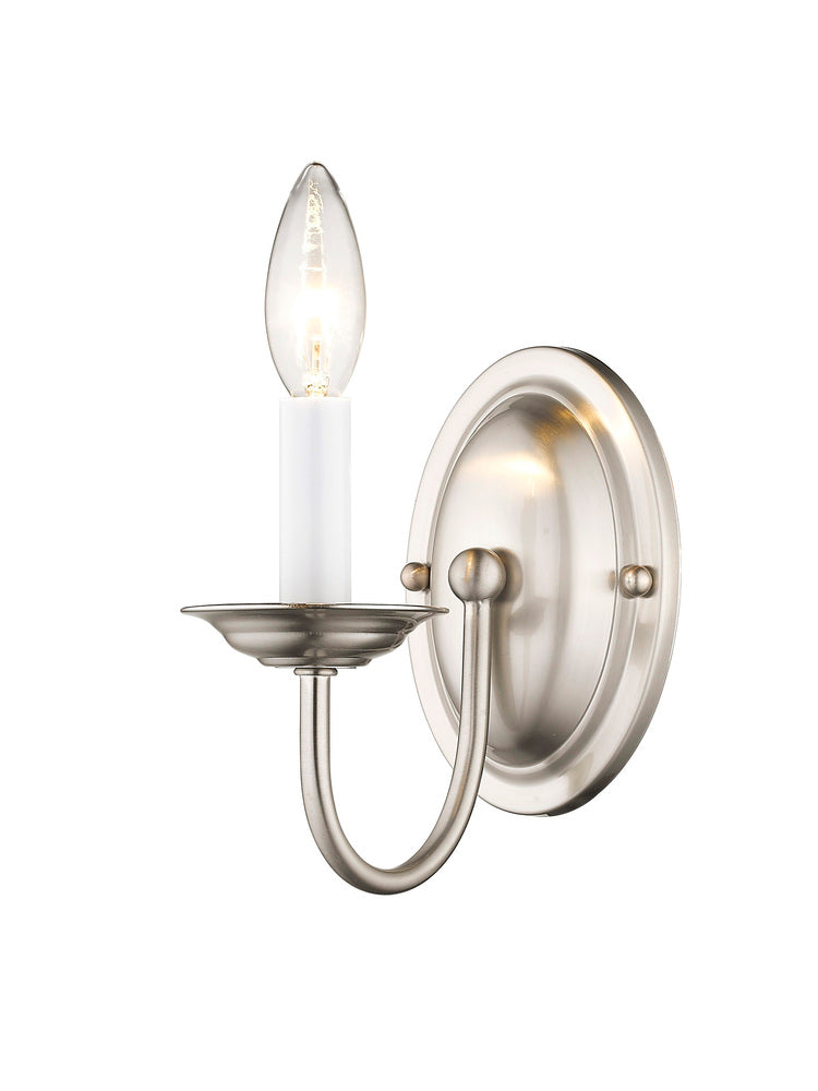 Livex Lighting HOME BASICS 4151-91 Sconce Transitional - Brushed Nickel