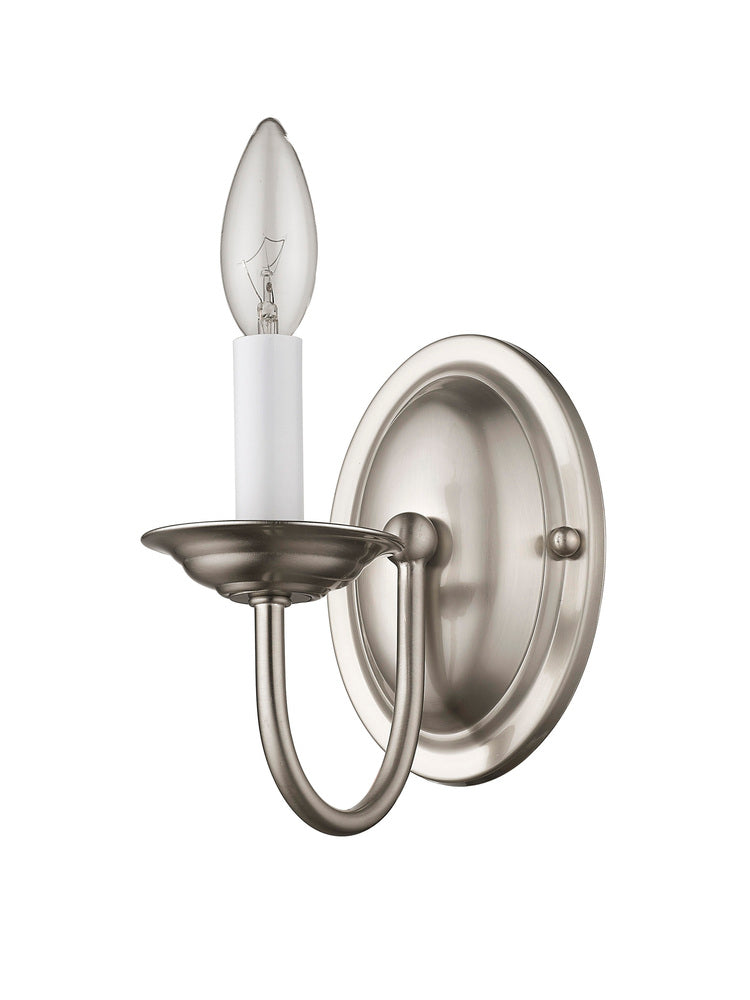 Livex Lighting HOME BASICS 4151-91 Sconce Transitional - Brushed Nickel