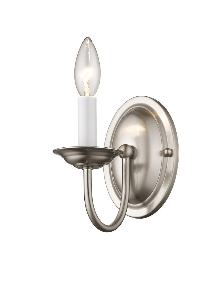 Livex Lighting HOME BASICS 4151-91 Sconce Transitional - Brushed Nickel