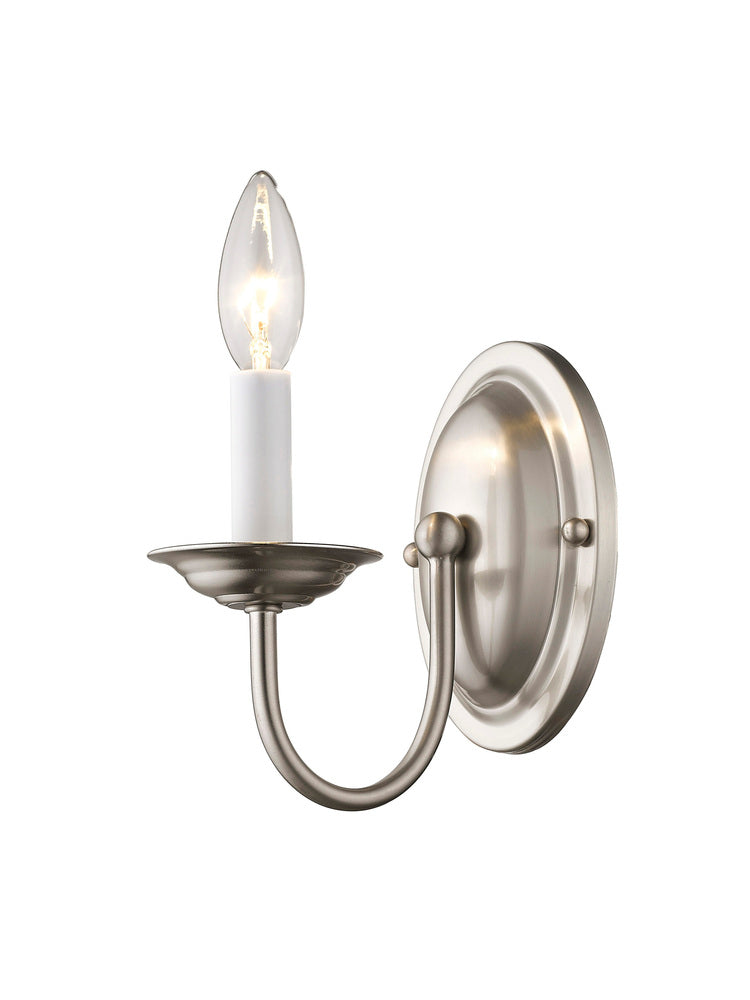 Livex Lighting HOME BASICS 4151-91 Sconce Transitional - Brushed Nickel