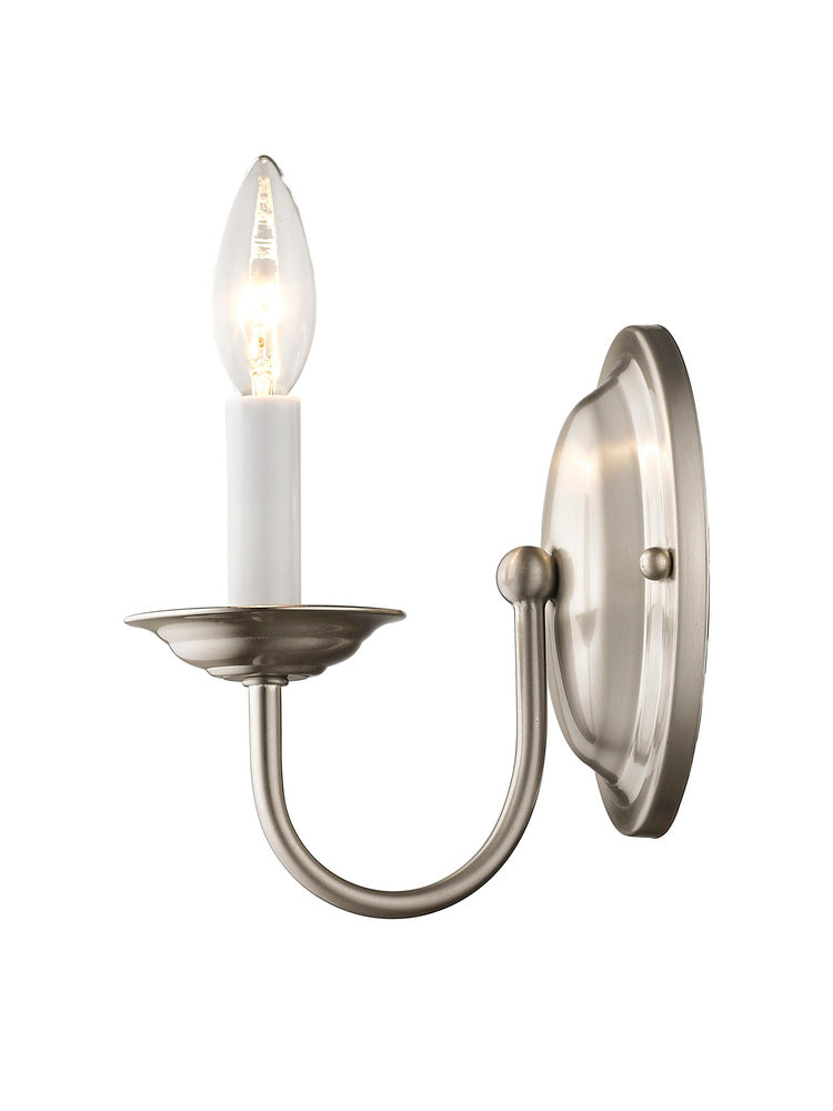 Livex Lighting HOME BASICS 4151-91 Sconce Transitional - Brushed Nickel