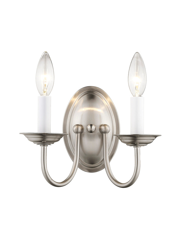 Livex Lighting HOME BASICS 4152-91 Sconce Transitional - Brushed Nickel