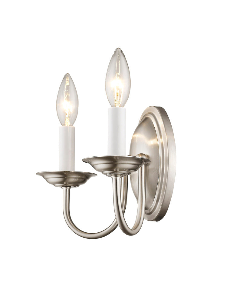 Livex Lighting HOME BASICS 4152-91 Sconce Transitional - Brushed Nickel