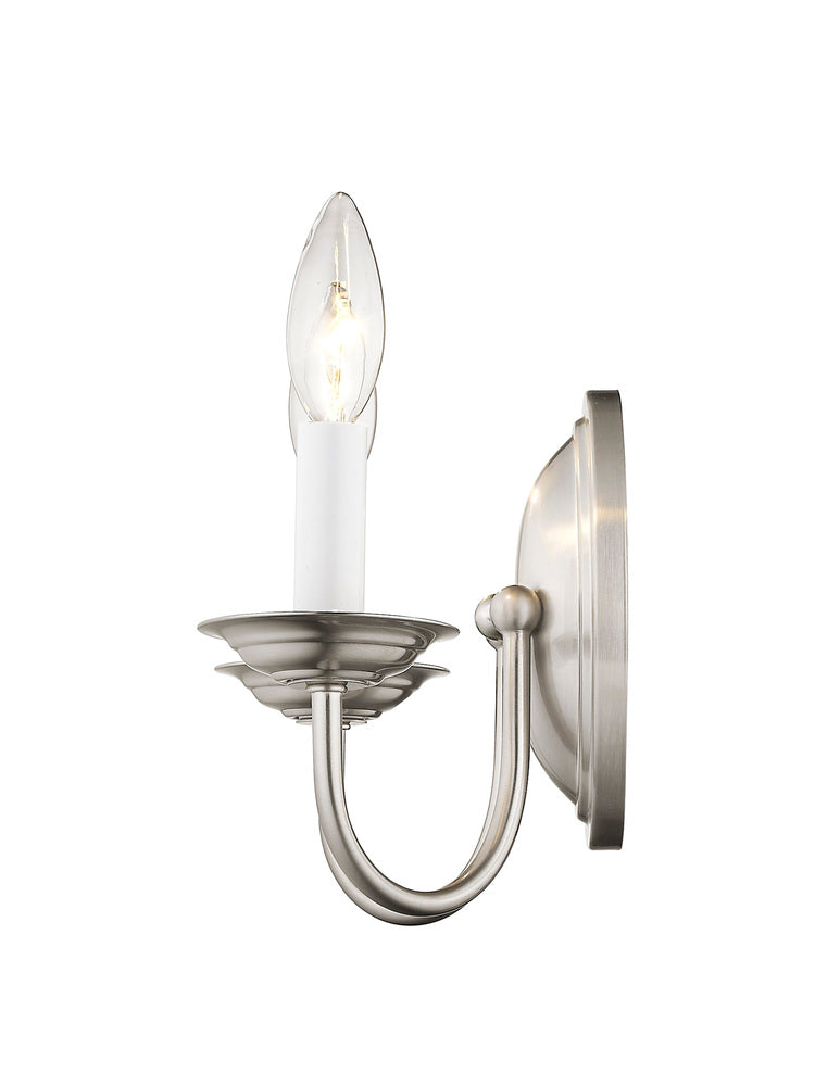 Livex Lighting HOME BASICS 4152-91 Sconce Transitional - Brushed Nickel