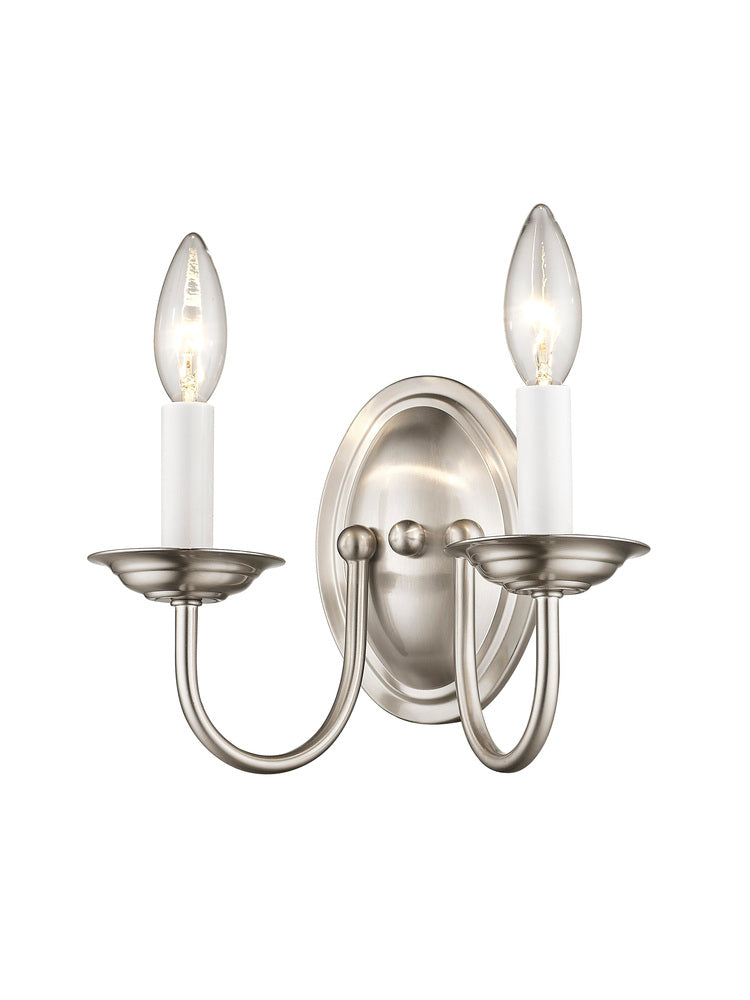 Livex Lighting HOME BASICS 4152-91 Sconce Transitional - Brushed Nickel