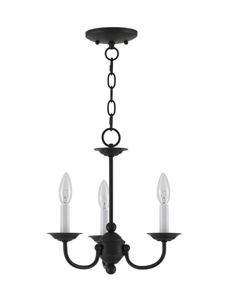 Livex Lighting HOME BASICS 4153-04 Mini Chandelier Transitional - Black