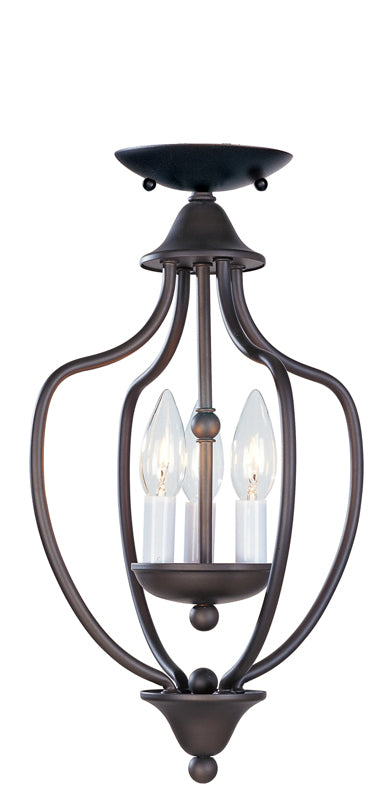 Livex Lighting HOME BASICS 4170-07 Mini Chandelier Transitional - Bronze