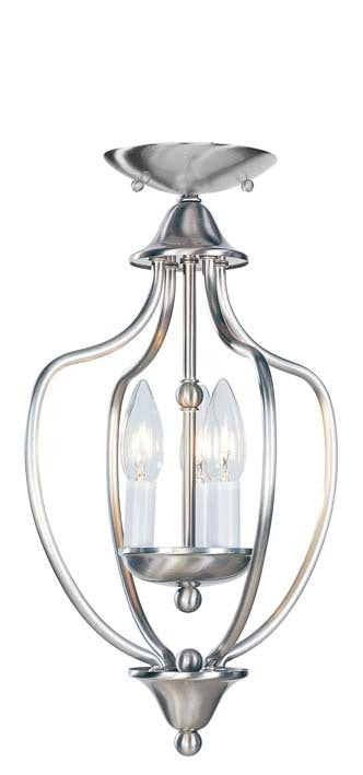 Livex Lighting HOME BASICS 4170-91 Mini Chandelier Transitional - Brushed Nickel