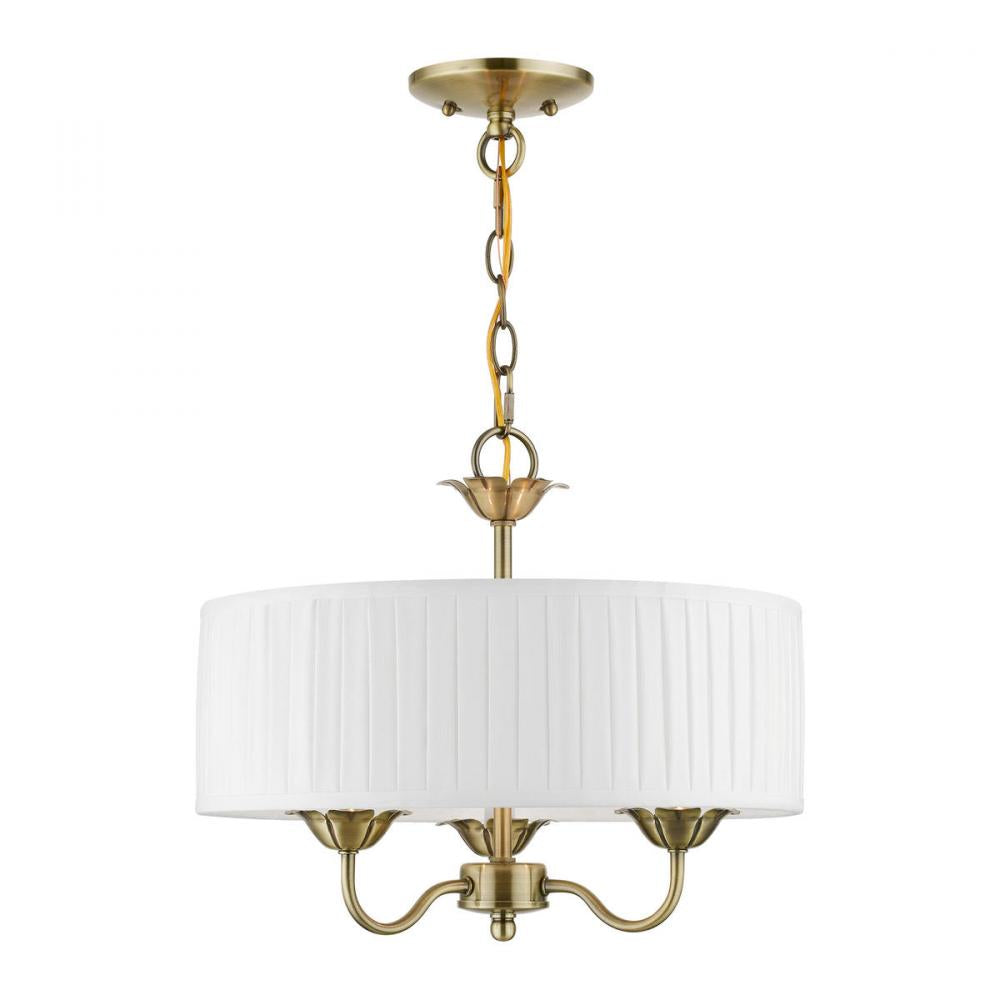 Livex Lighting EDINBURGH 41773-01 Pendant Traditional - Antique Brass