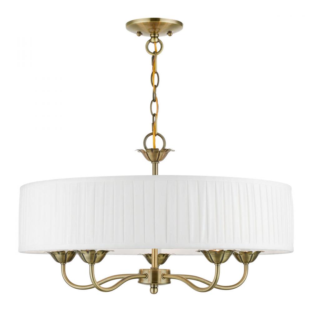 Livex Lighting EDINBURGH 41775-01 Pendant Traditional - Antique Brass