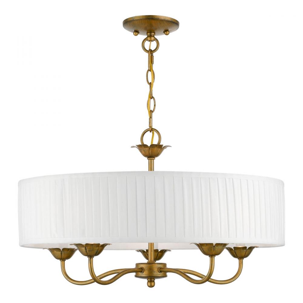 Livex Lighting EDINBURGH 41775-48 Pendant Traditional - Antique Gold Leaf