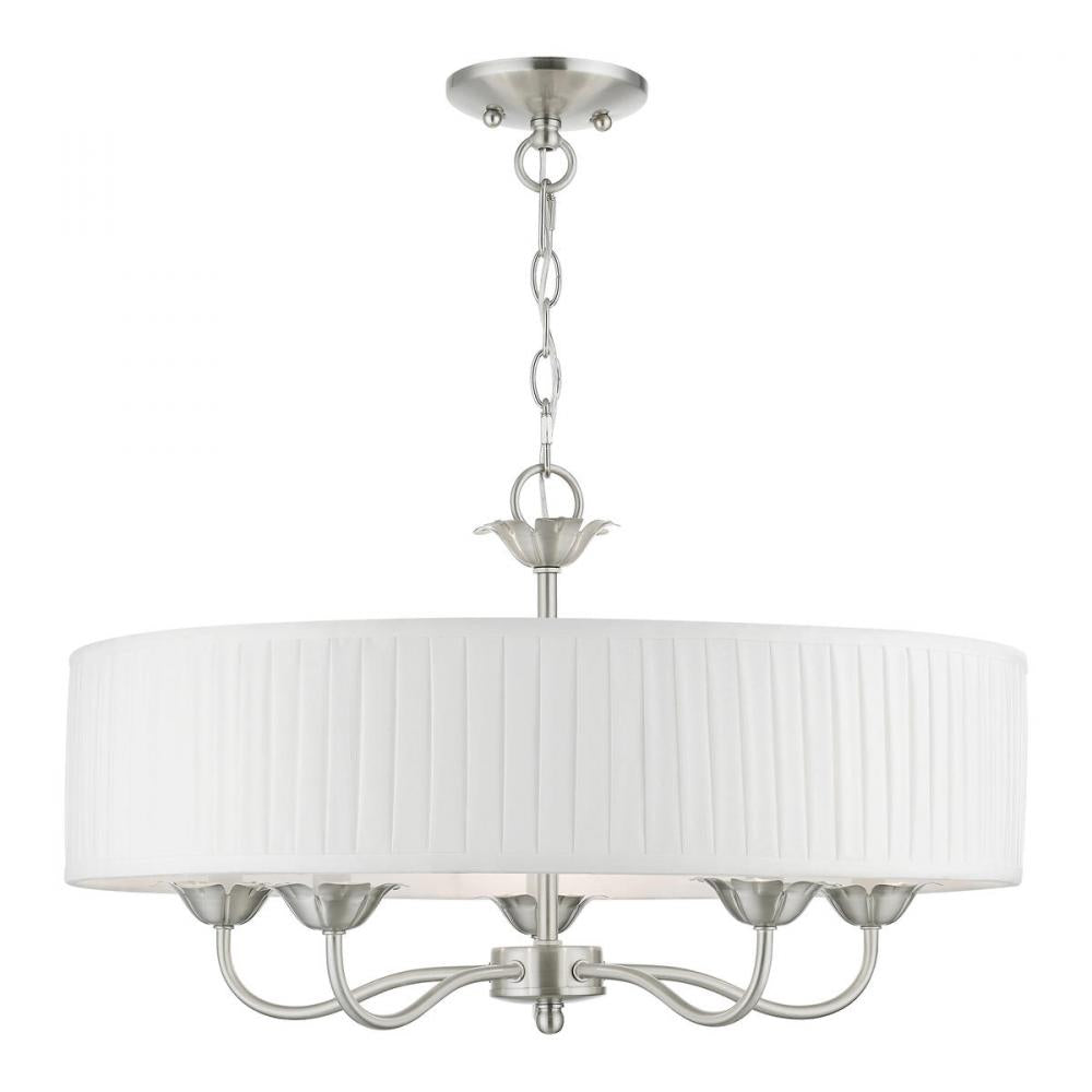 Livex Lighting EDINBURGH 41775-91 Pendant Traditional - Brushed Nickel