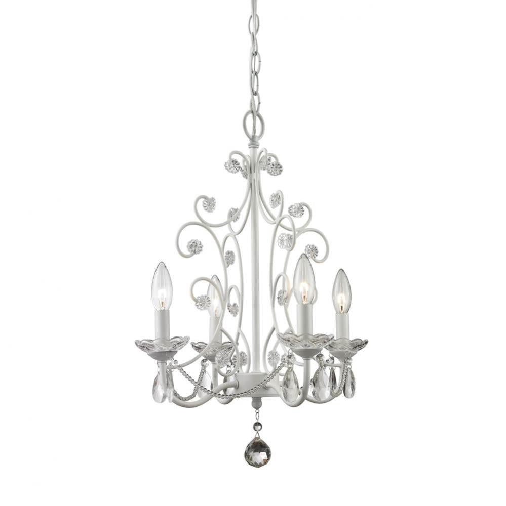 Z-Lite Lighting WHITE 419WH Mini Chandelier - White