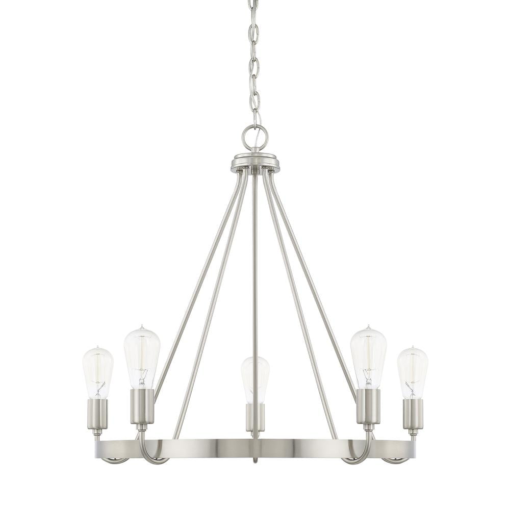 Capital Lighting HOMEPLACE / TANNER 420061BN Chandelier Traditional - Brushed Nickel