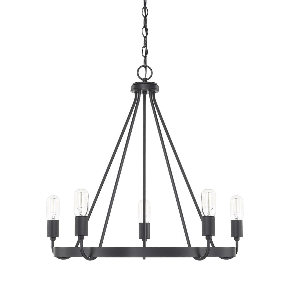 Capital Lighting HOMEPLACE / TANNER 420061MB Chandelier Traditional - Matte Black