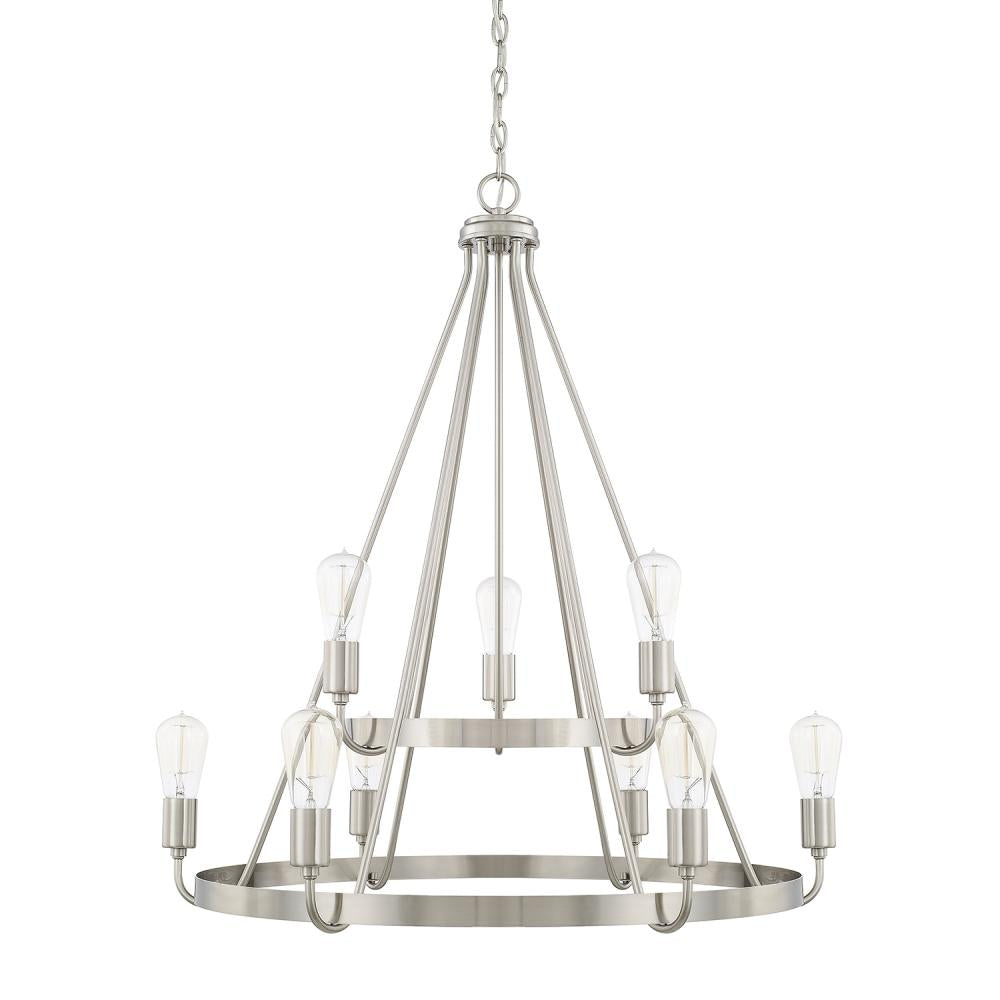 Capital Lighting HOMEPLACE / TANNER 420091BN Chandelier Contemporary - Brushed Nickel