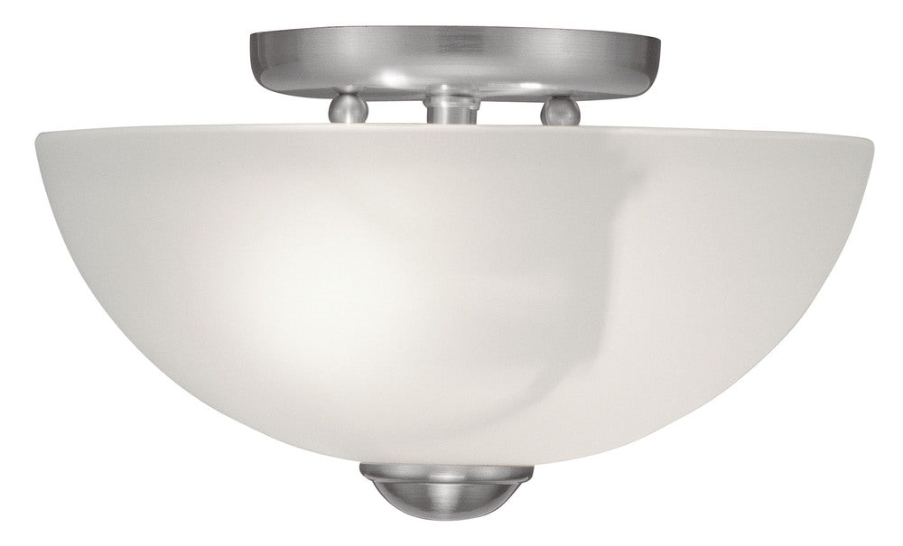 Livex Lighting SOMERSET 4206-91 Flush Mount Transitional - Brushed Nickel