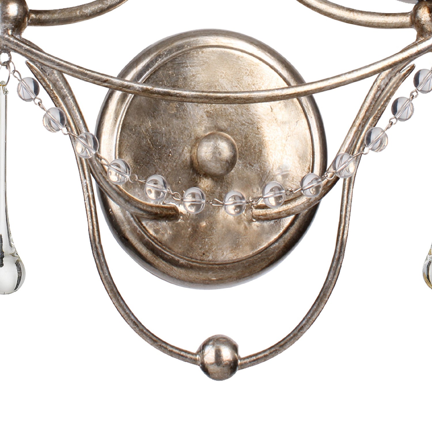 Crystorama Metro 422-SA – 10 Inch – 2 Light – Sconce – Antique Silver – Damp Rated