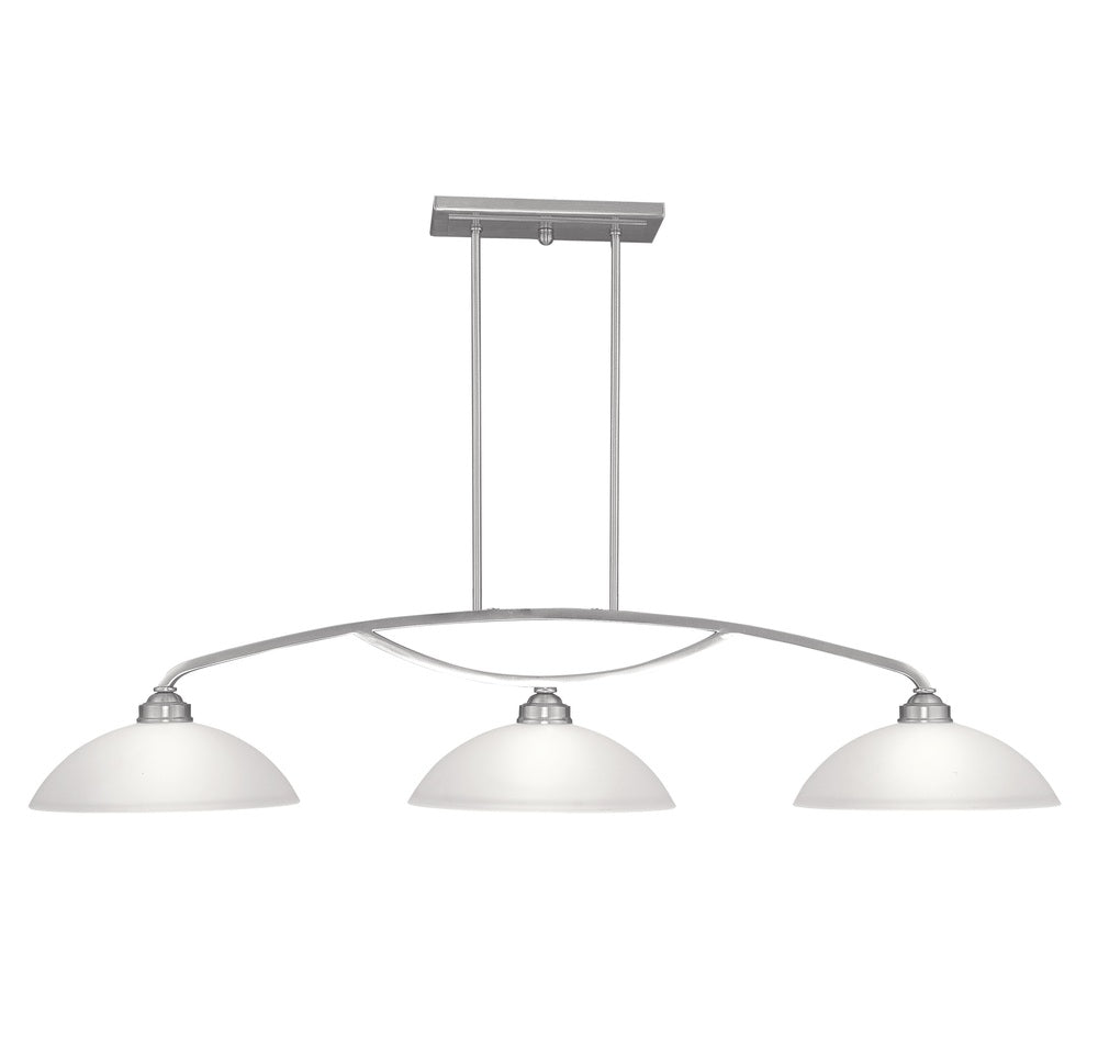 Livex Lighting SOMERSET 4224-91 Island Transitional - Brushed Nickel