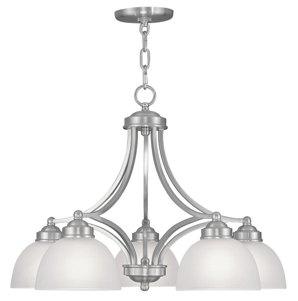 Livex Lighting SOMERSET 4225-91 Chandelier Transitional - Brushed Nickel