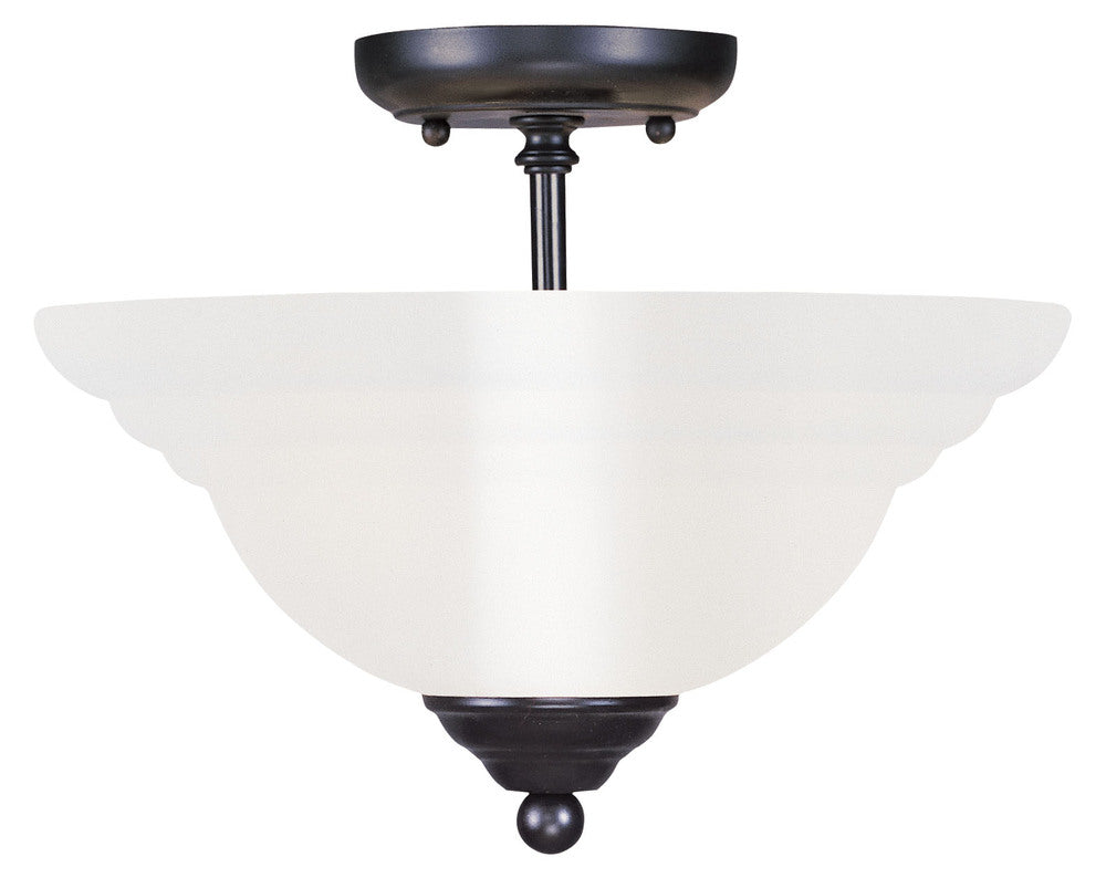 Livex Lighting NORTH PORT 4259-04 Flush Mount Traditional - Black