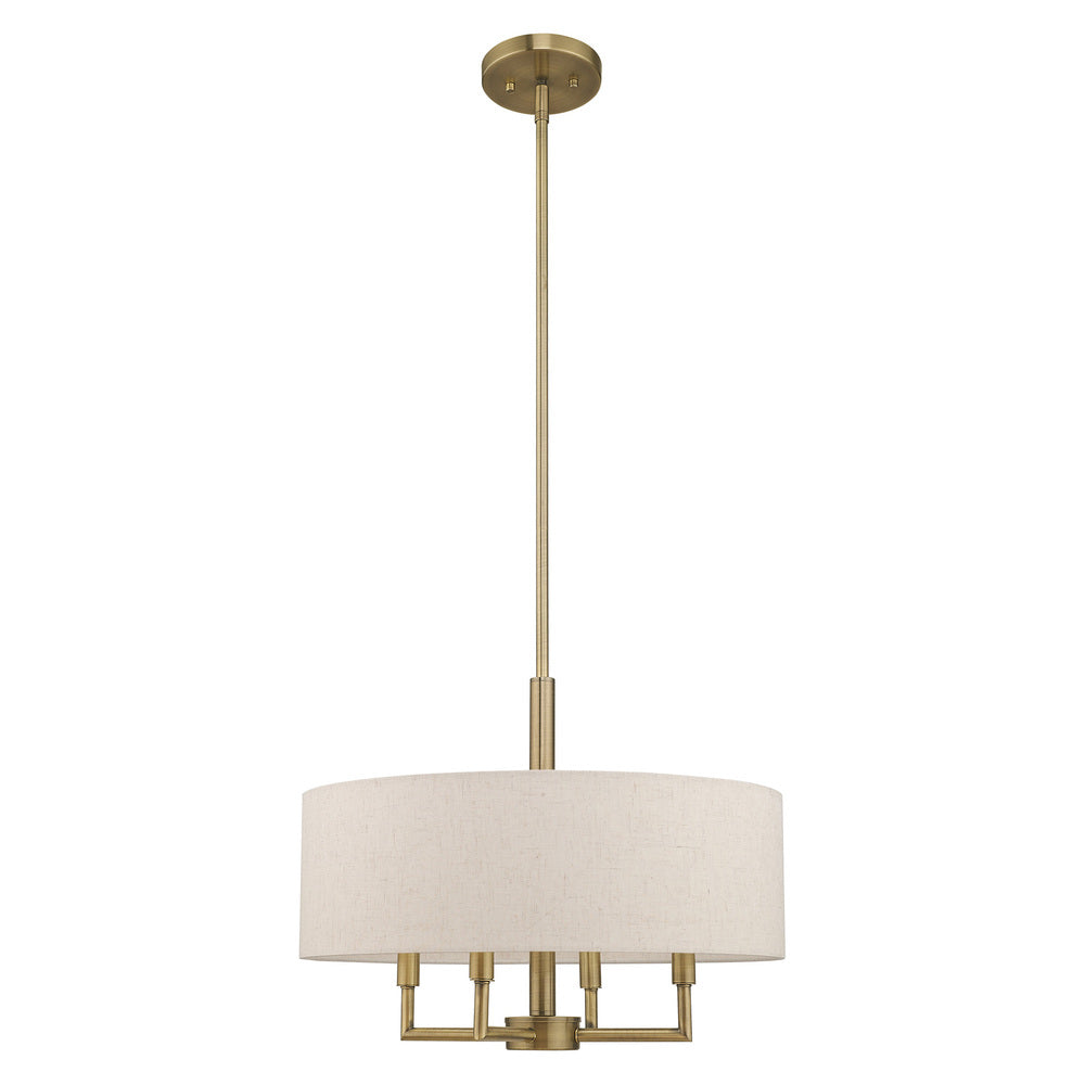 Livex Lighting MONROE 42604-01 Pendant Transitional - Antique Brass