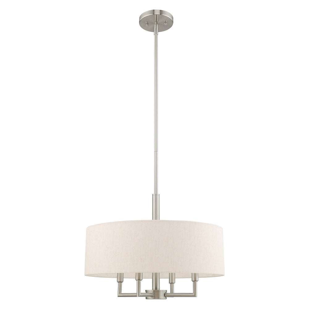 Livex Lighting MERIDIAN 42604-91 Pendant Transitional - Brushed Nickel