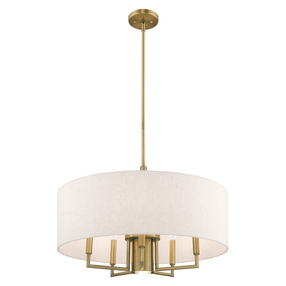 Livex Lighting MONROE 42605-01 Pendant Transitional - Antique Brass