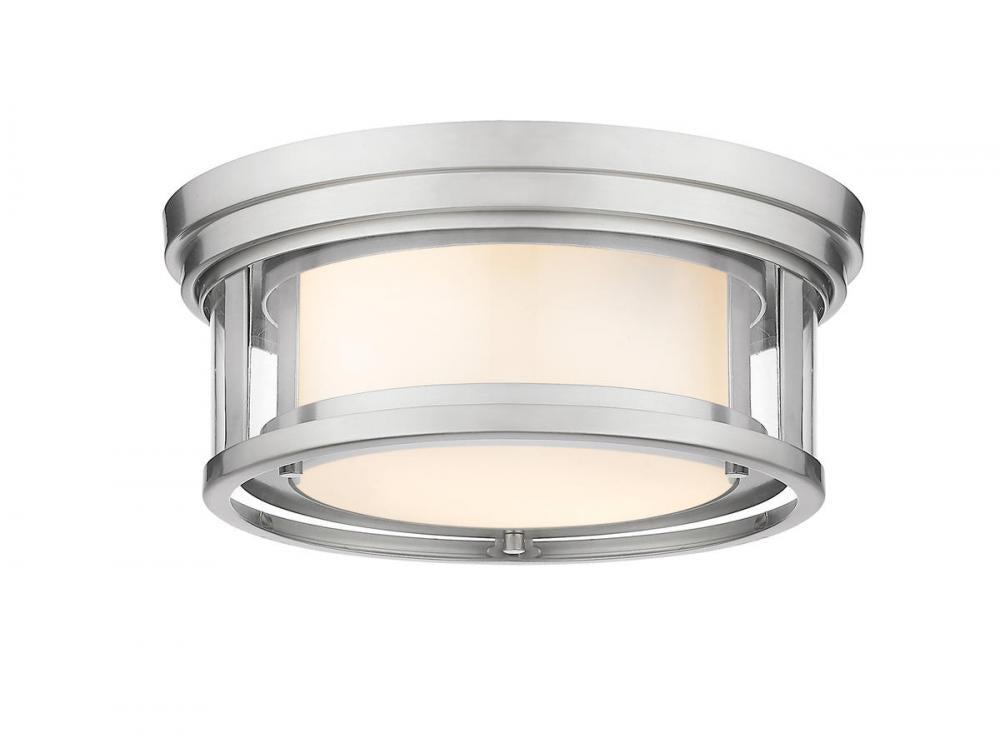 Z-Lite Lighting 426F12-BN Flush Mount Contemporary - Nickel