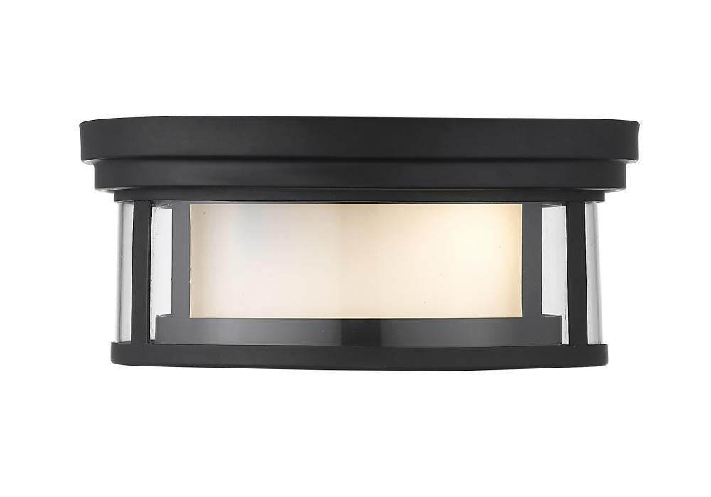 Z-Lite Lighting 426F12-MB Flush Mount Contemporary - Black