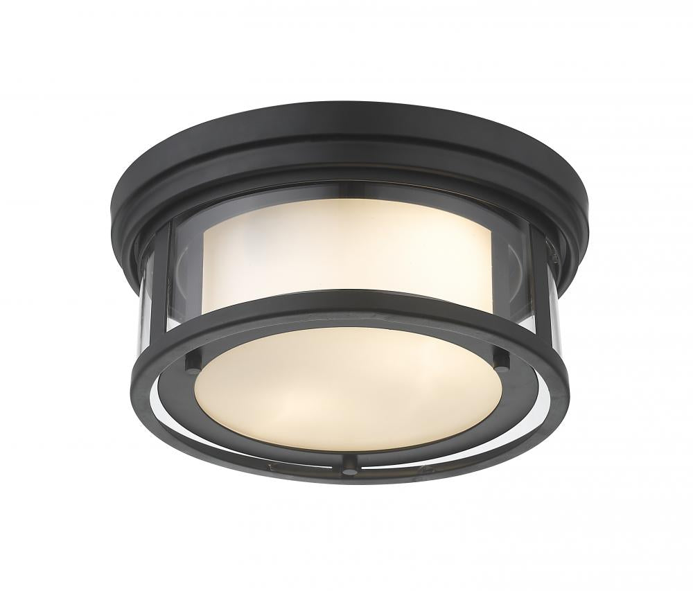 Z-Lite Lighting 426F12-MB Flush Mount Contemporary - Black