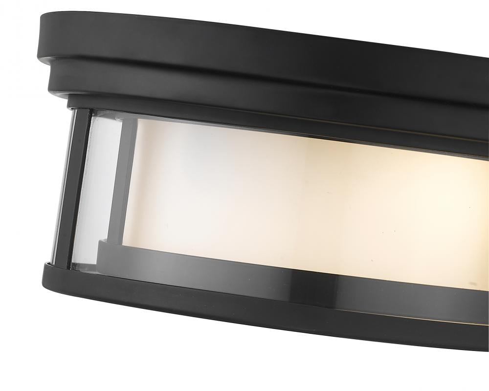 Z-Lite Lighting 426F12-MB Flush Mount Contemporary - Black