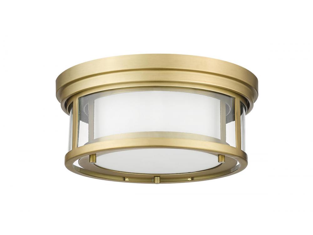 Z-Lite Lighting 426F12-OBR Flush Mount Contemporary - Brass