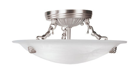 Livex Lighting OASIS 4272-91 Flush Mount Contemporary - Brushed Nickel