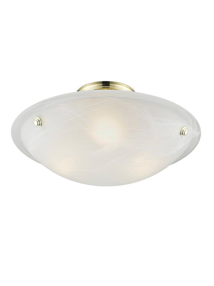 Livex Lighting OASIS 4273-02 Flush Mount Contemporary - Polished Brass