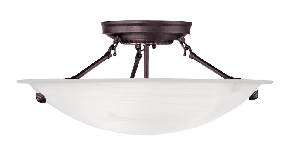 Livex Lighting OASIS 4273-07 Flush Mount Contemporary - Bronze