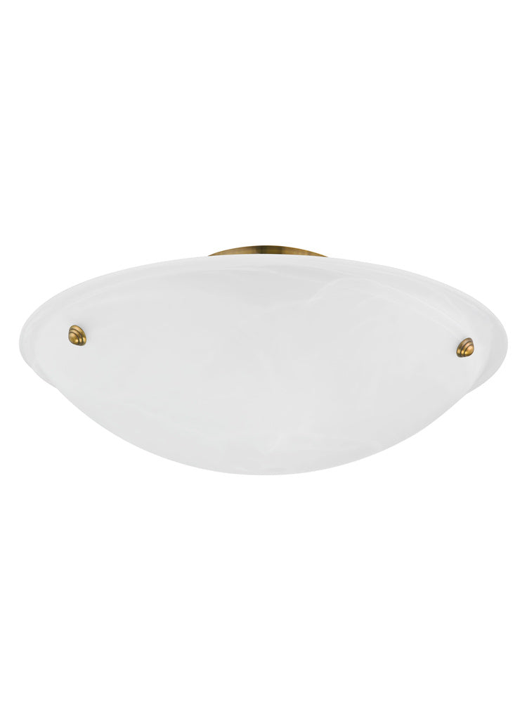 Livex Lighting OASIS 4274-01 Flush Mount Contemporary - Antique Brass